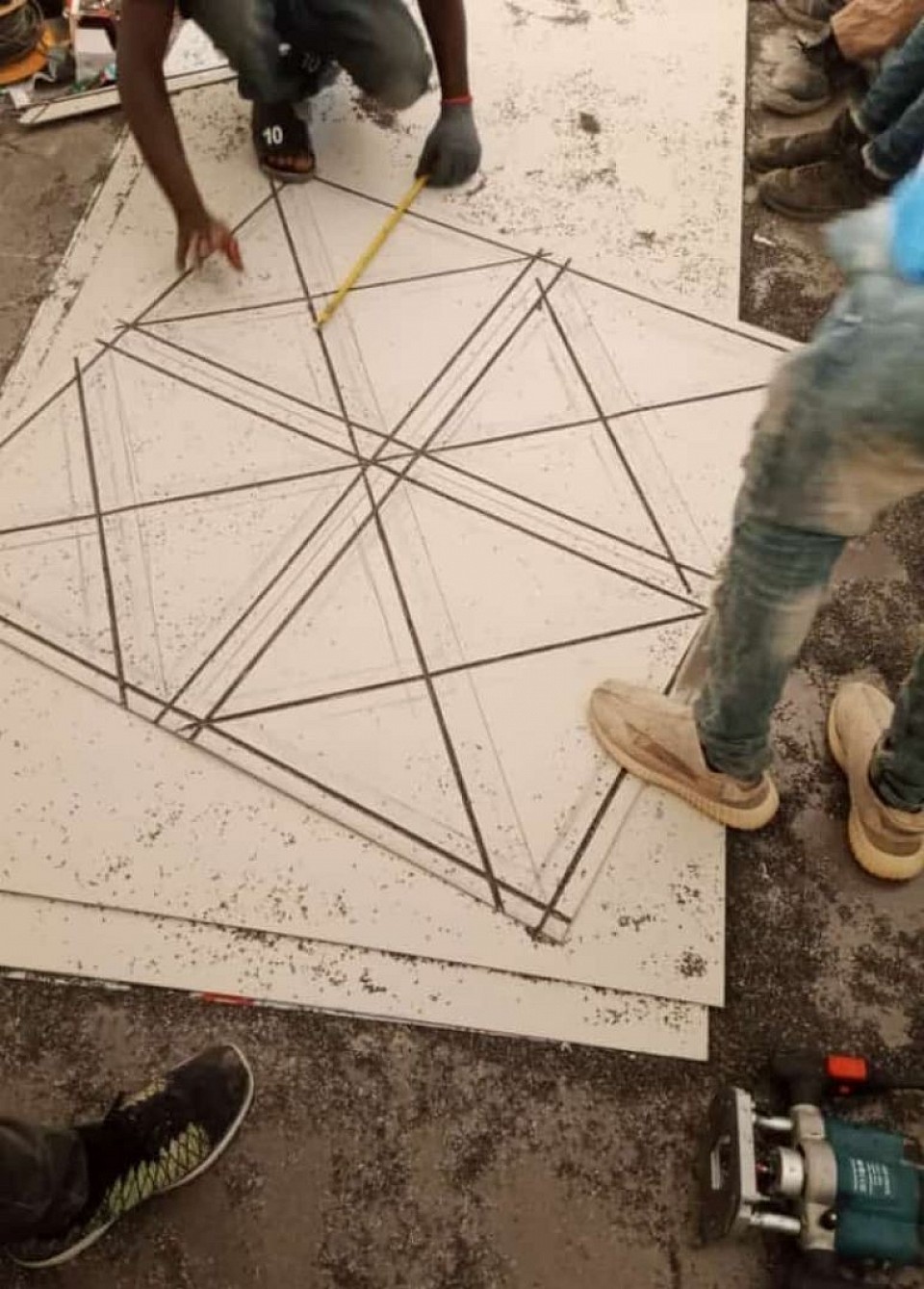 Molding Of 3D Alluco Board Panels.