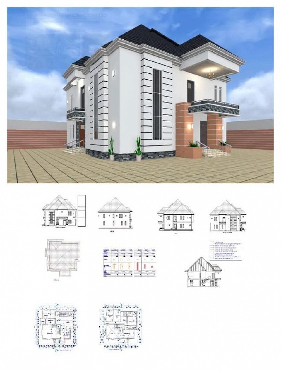 Showing Building Information Modeling [BIM] Design In Details.
